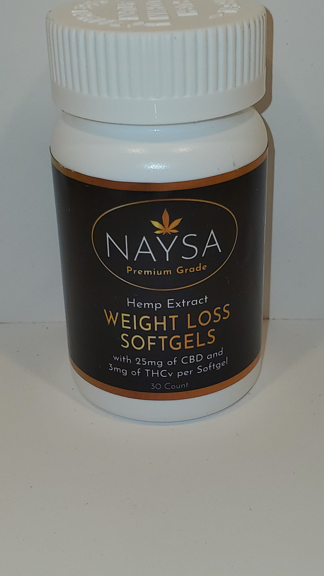 Weight Loss Softgels with 25mg CBD & 3mg THCv