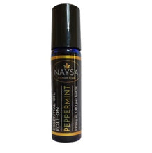 Load image into Gallery viewer, NAYSA Peppermint Essential Oil Roll On with 100mg CBD
