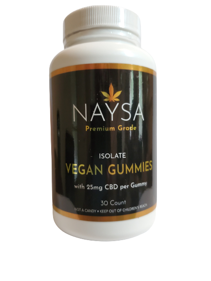 NAYSA CBD Isolate Vegan Gummies 25mg